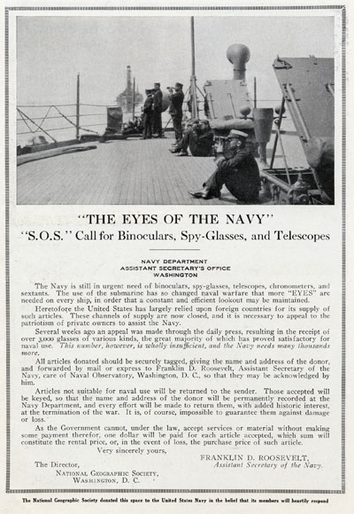 "THE EYES OF THE NAVY"